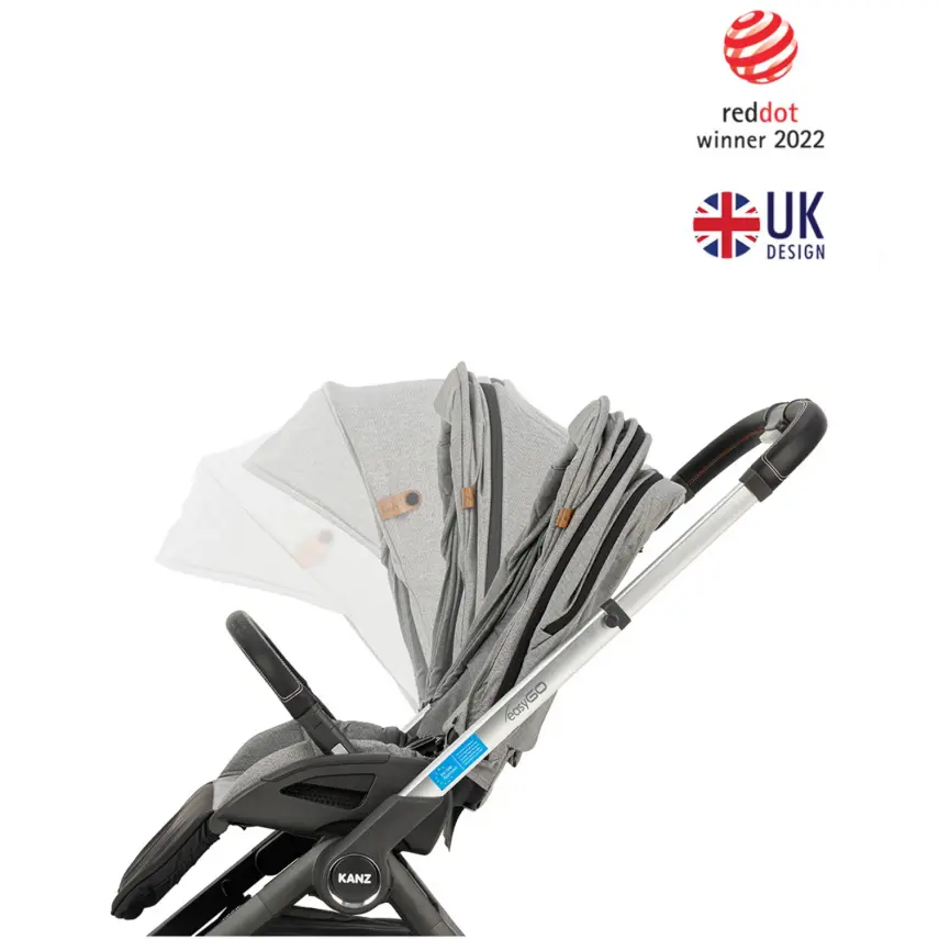 Kanz Easygo Çift Yönlü Travel Sistem-Seyahat Sistem Bebek Arabası Gri - 24