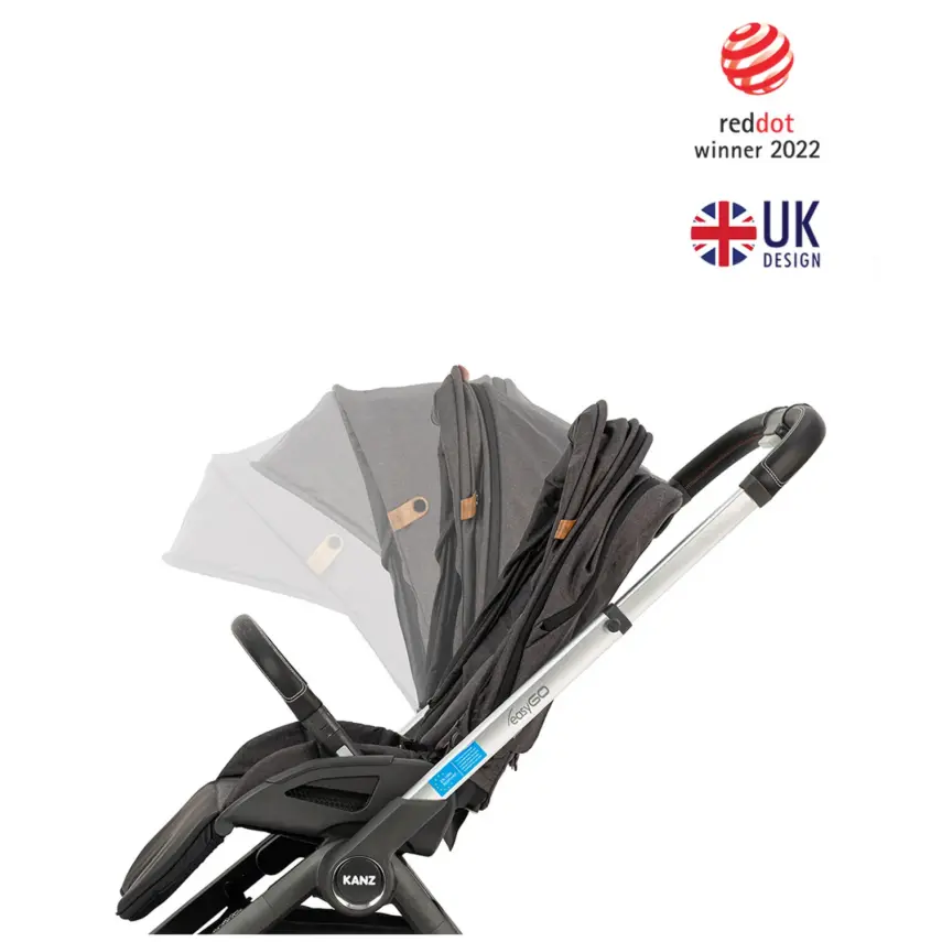 Kanz Easygo Çift Yönlü Travel Sistem-Seyahat Sistem Bebek Arabası Siyah - 8