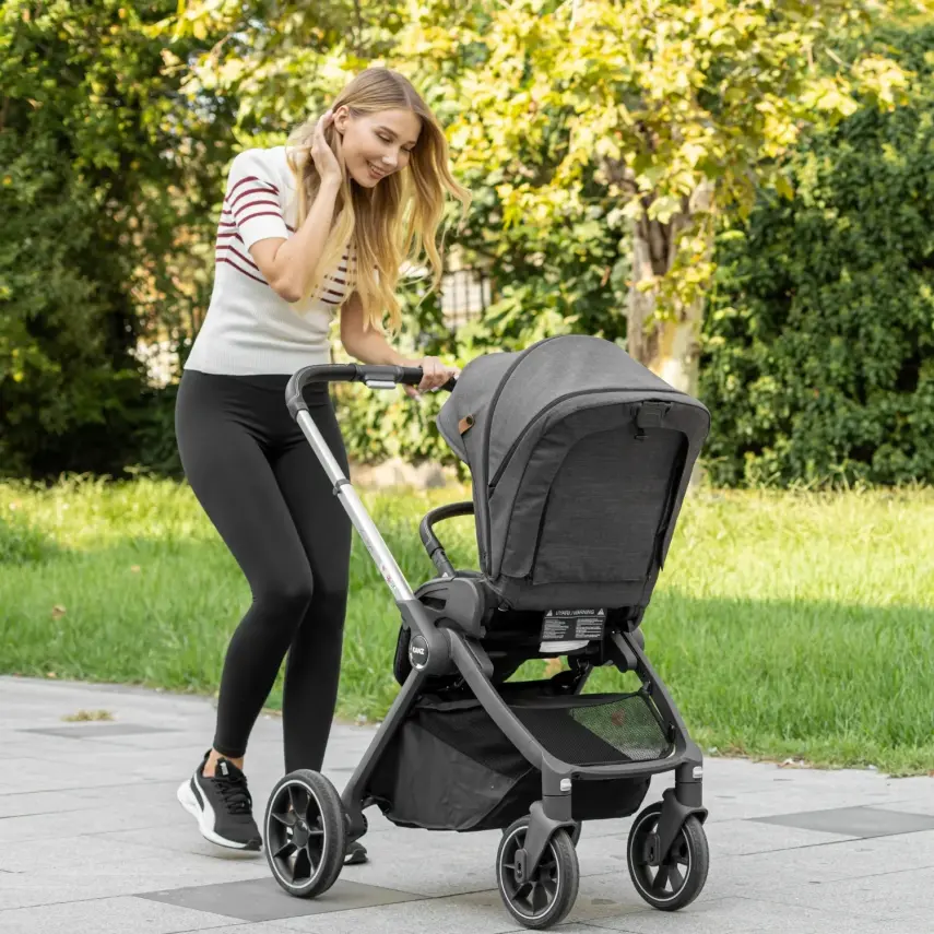 Kanz Easygo Çift Yönlü Travel Sistem-Seyahat Sistem Bebek Arabası Siyah - 4