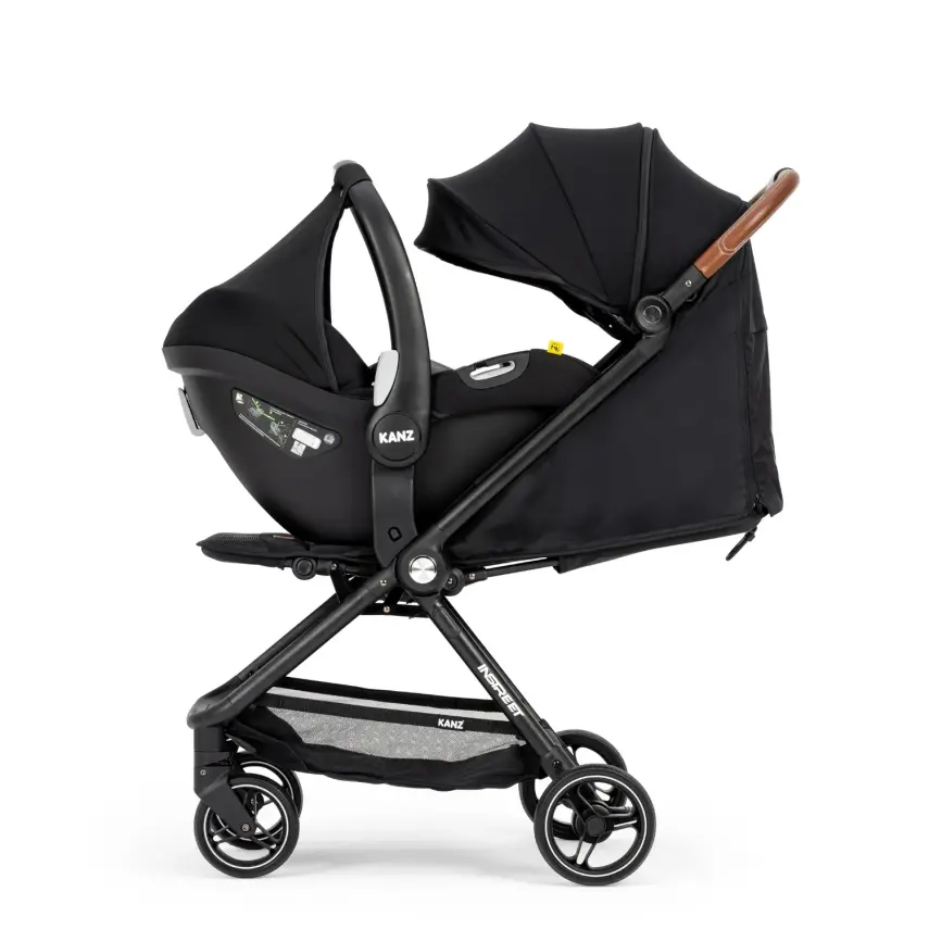 Kanz İnstreet Tek Elle Kapanabilir Travel Sistem Bebek Arabası Black - 9