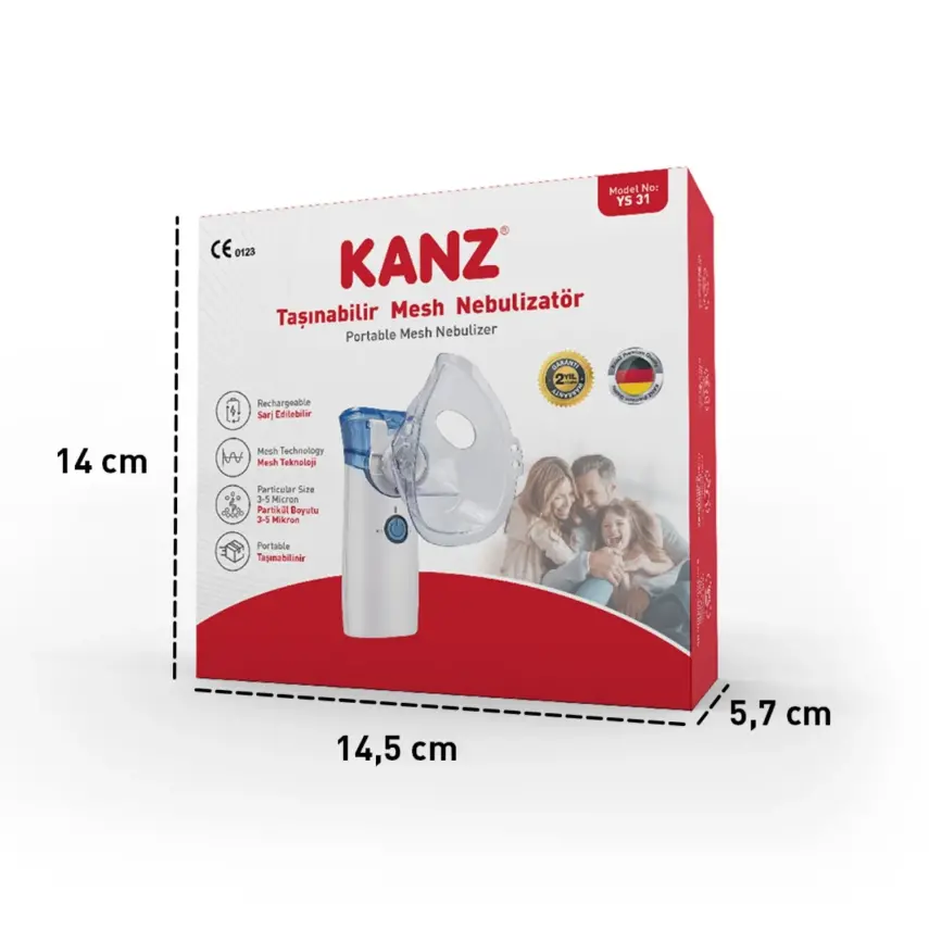 Kanz Taşınabilir Mesh Nebulizatör Şarjlı - 21