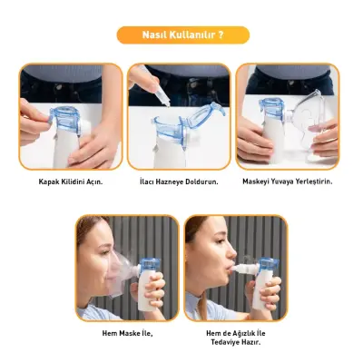 Kanz Taşınabilir Mesh Nebulizatör Şarjlı - 25