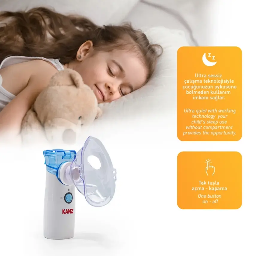 Kanz Taşınabilir Mesh Nebulizatör Şarjlı - 5