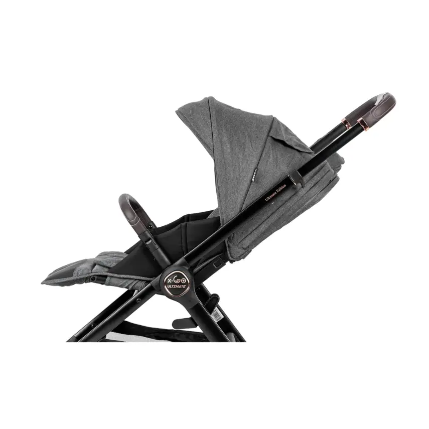 Kanz X-Go Ultimate Çift Yönlü Travel Sistem-Seyahat Sistem Bebek Arabası Rose Gold Gri - 16