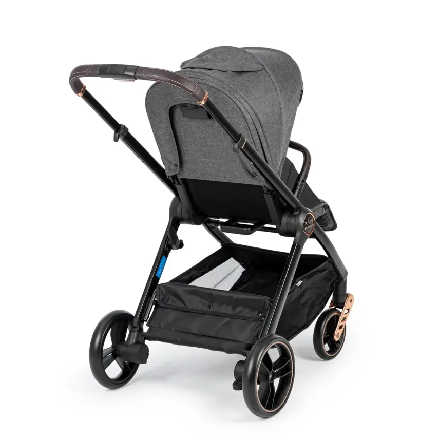 Kanz X-Go Ultimate Çift Yönlü Travel Sistem-Seyahat Sistem Bebek Arabası Rose Gold Gri - 4