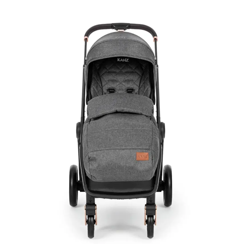 Kanz X-Go Ultimate Çift Yönlü Travel Sistem-Seyahat Sistem Bebek Arabası Rose Gold Gri - 31