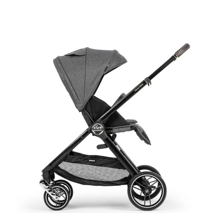 Kanz X-Go Ultimate Çift Yönlü Travel Sistem-Seyahat Sistem Bebek Arabası Silver Gri - 9