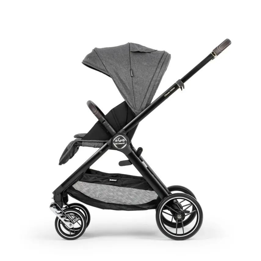 Kanz X-Go Ultimate Çift Yönlü Travel Sistem-Seyahat Sistem Bebek Arabası Silver Gri - 4