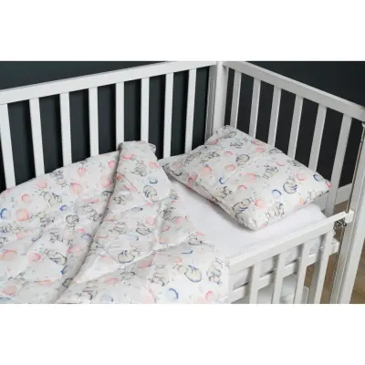 Kidboo Bebek Nevresim Seti Balon 3 Parça Çantalı 100X150 (1)