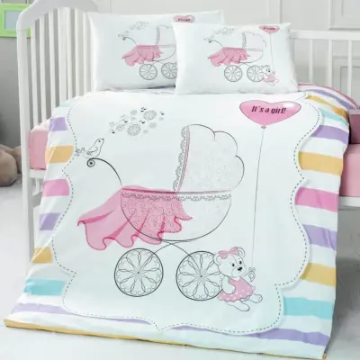 Kidboo Bebek Nevresim Takımı Girl (1)