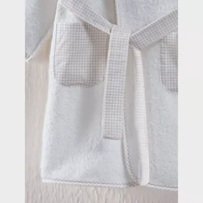 Kidboo Bornoz Seti 3lü Ayıcık Krem - 4