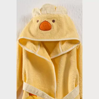 Kidboo Bornoz Seti 3lü Ördek Sarı - 3