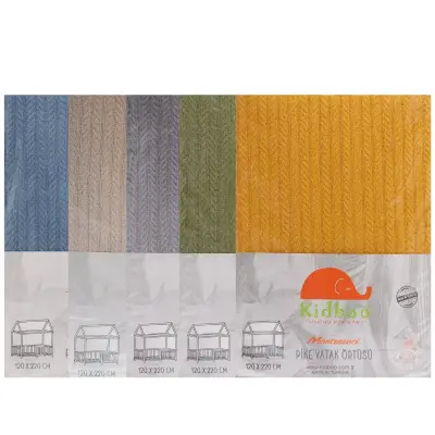 Kidboo Montesöri Pike Yatak Örtüsü Safran 120X220Cm - 4