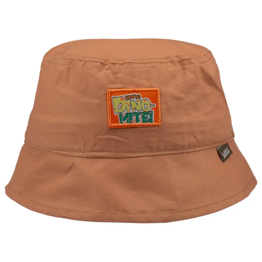 Kitti Dino Etiketli Erkek Bebek Fötr Şapka 1-3Yaş Açık Kahverengi - 1