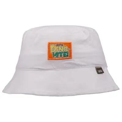 Kitti Dino Etiketli Erkek Bebek Fötr Şapka 1-3Yaş Beyaz