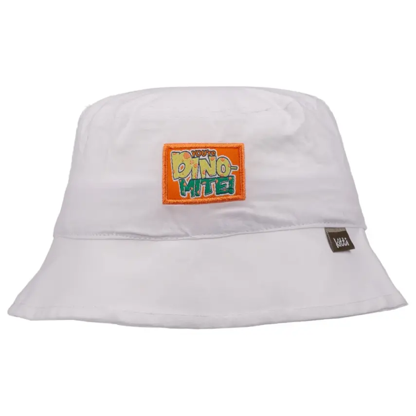 Kitti Dino Etiketli Erkek Bebek Fötr Şapka 1-3Yaş Beyaz - 1