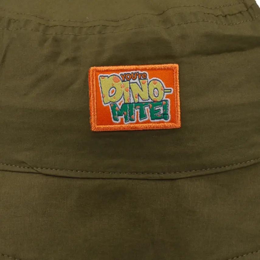 Kitti Dino Etiketli Erkek Bebek Fötr Şapka 1-3Yaş Haki - 2