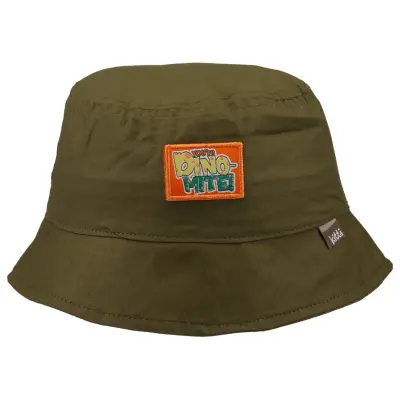 Kitti Dino Etiketli Erkek Bebek Fötr Şapka 1-3Yaş Haki