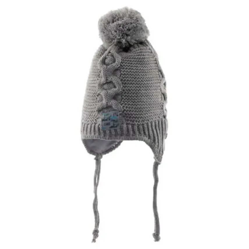 Kitti Erkek Bebek Bere Kulaklı Gri - 1