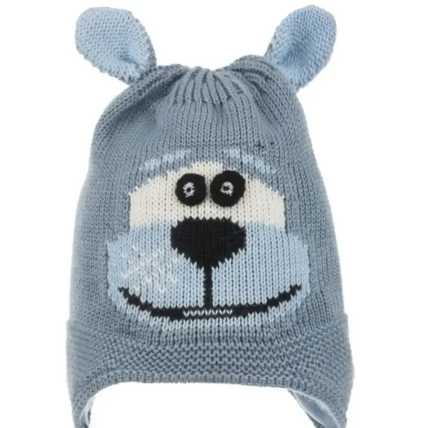 Kitti Erkek Bebek Kulaklı Bere 1-4Yaş Petrol  - 2