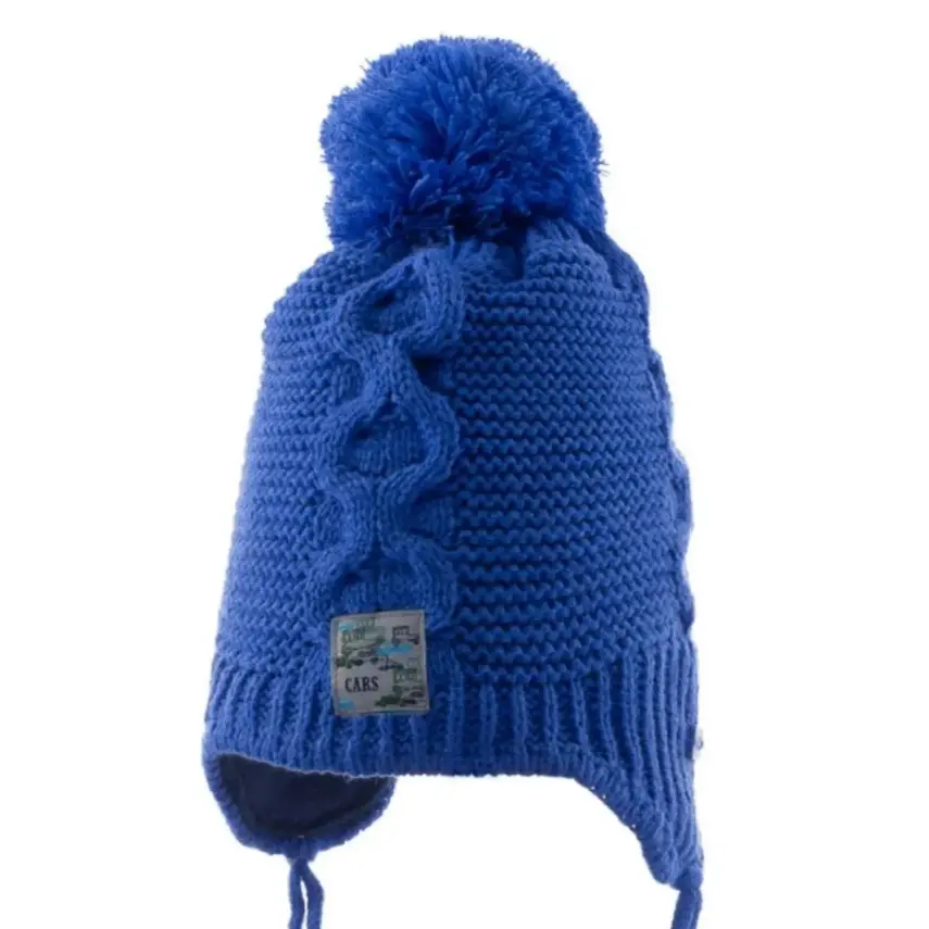 Kitti Erkek Bebek Kulaklı Bere Mavi 0-18 Ay  - 3