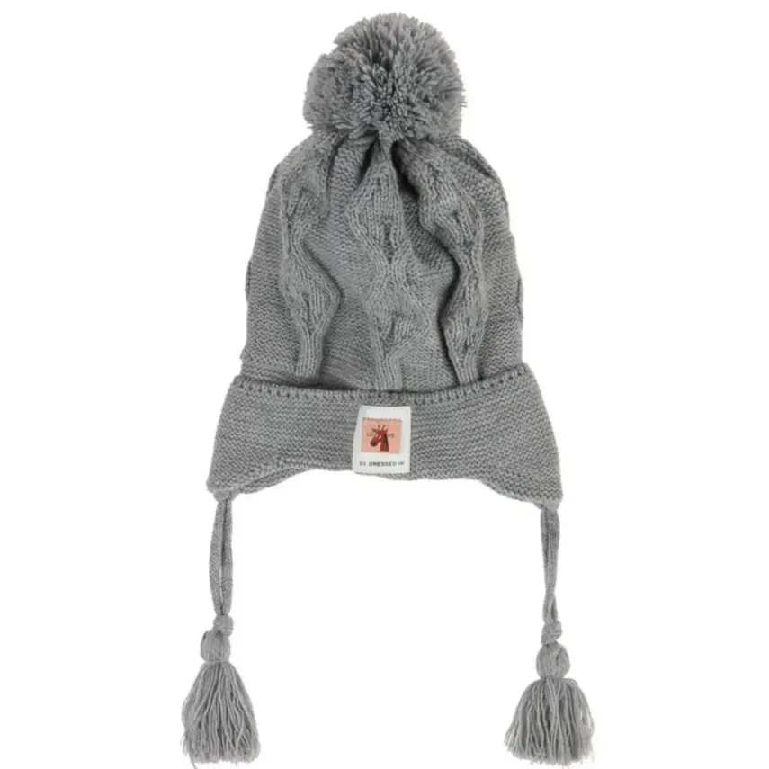 Kitti Erkek Çocuk Eldiven Atkı Bere Takım 1-4Yaş Açık Gri - 2