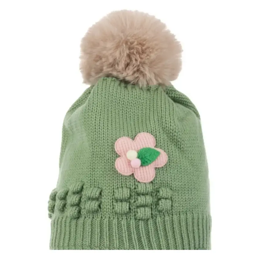 Kitti Kız Bebek Kulaklı Bere 1-4Yaş Mint  - 2