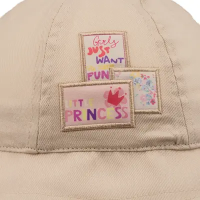 Kitti Kız Bebek Maksi Kolajlı Şapka 1-3Yaş Açık Bej - 2