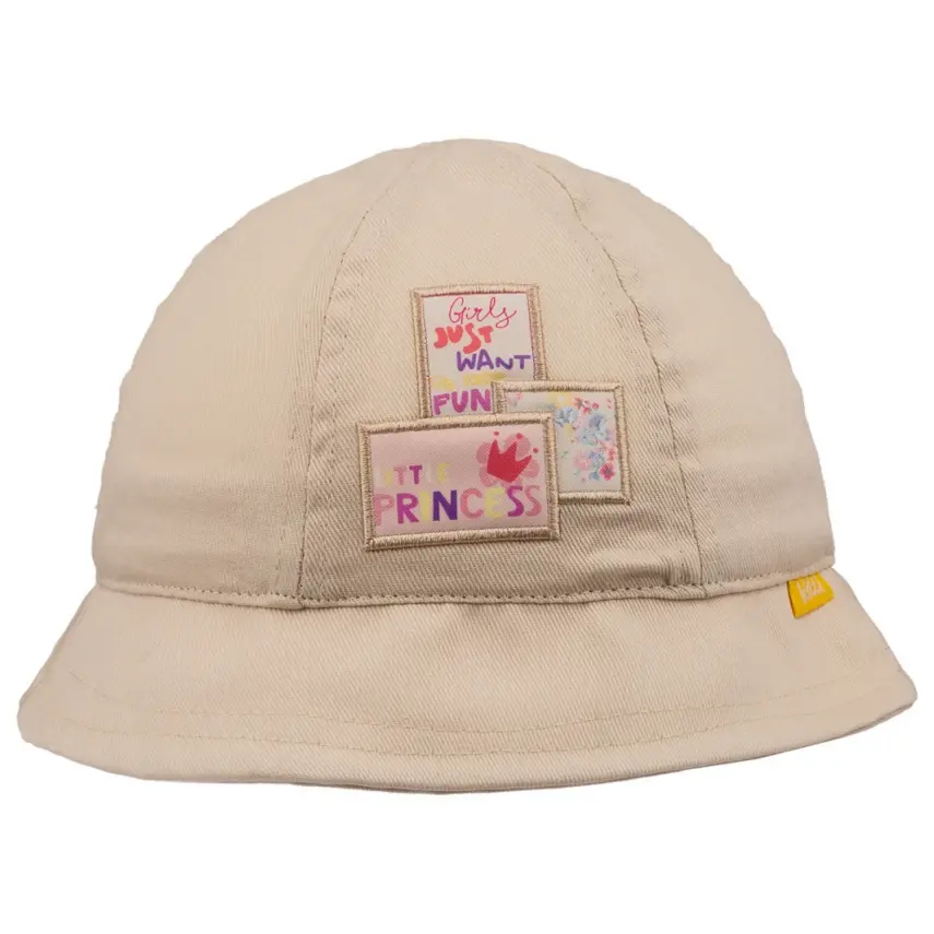 Kitti Kız Bebek Maksi Kolajlı Şapka 1-3Yaş Açık Bej - 1