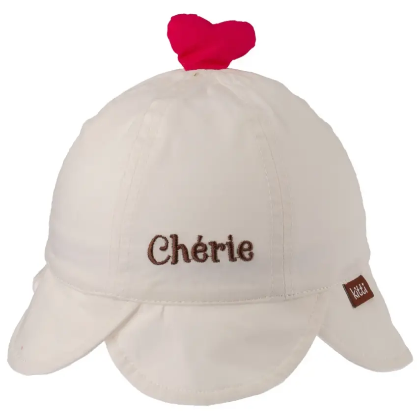 Kitti Kız Bebek Maksi Şapka 1-3Yaş Beyaz - 1