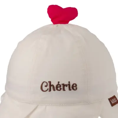 Kitti Kız Bebek Maksi Şapka 1-3Yaş Beyaz - 2