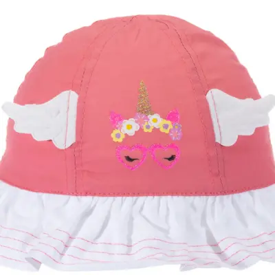 Kitti Kız Bebek Şapka Maksi 1-3 Yaş Mercan - 2