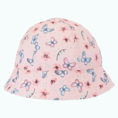 Kitti Kız Bebek Şapka Maksi 1-3 Yaş Pudra 