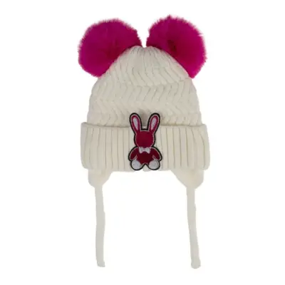 Kitti Kız Çocuk  Eldiven Atkı Bere Takım 1-4Yaş Krem  - 2