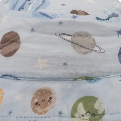 Kitti Mars Baskılı Erkek Bebek Fötr Şapka 1-3Yaş Mavi - 2