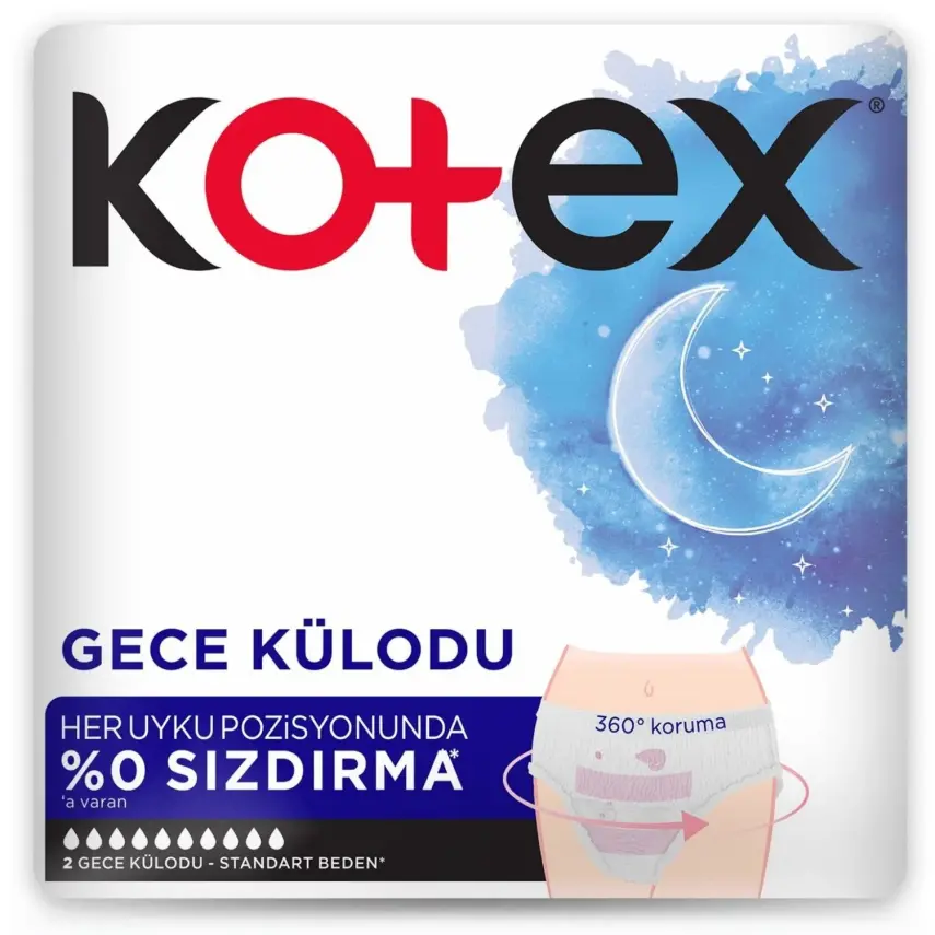 Kotex Regl Gece Külodu 2'li - 2