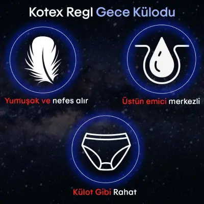 Kotex Regl Gece Külodu 2'li - 4
