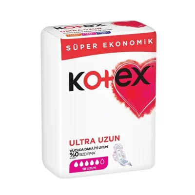Kotex Ultra Quadro Uzun 18'li - 2