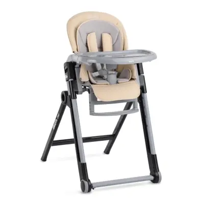 Kraft Chef Fonksiyonel Katlanabilir Çift Tepsili Mama Sandalyesi Beige