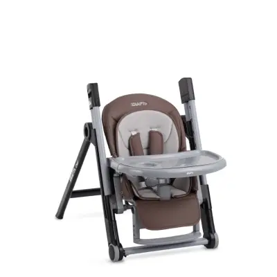 Kraft Chef Fonksiyonel Katlanabilir Çift Tepsili Mama Sandalyesi Cacao (1)