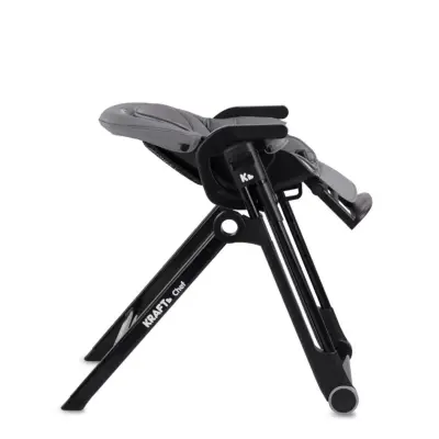 Kraft Chef Fonksiyonel Katlanabilir Çift Tepsili Mama Sandalyesi Grey (1)