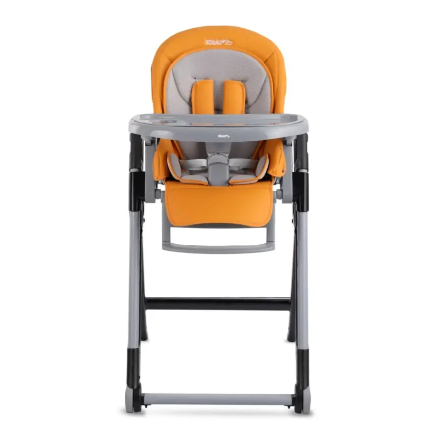 Kraft Chef Fonksiyonel Katlanabilir Çift Tepsili Mama Sandalyesi Orange - 7