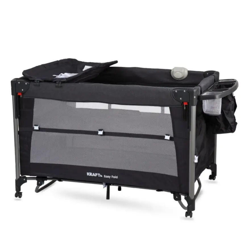 Kraft Easy Fold Anne Yanı Oyun Parkı 70x110 cm Dark Grey - 2