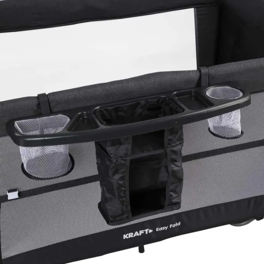 Kraft Easy Fold Anne Yanı Oyun Parkı 70x110 cm Light Grey - 2