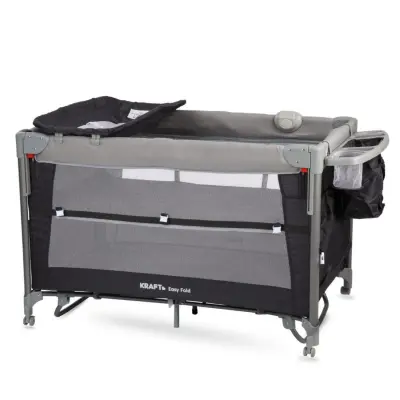 Kraft Easy Fold Anne Yanı Oyun Parkı 70x110 cm Light Grey - 4