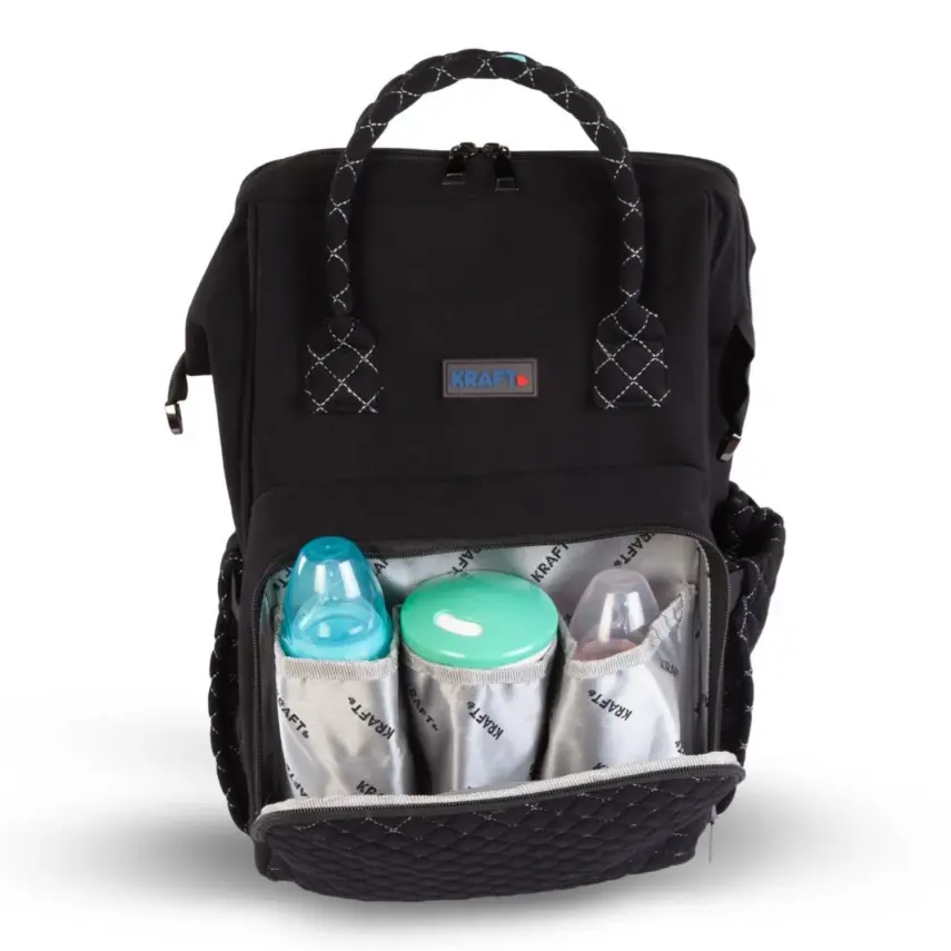 Kraft Ebony Anne Bebek Bakım Çantası Siyah - 6