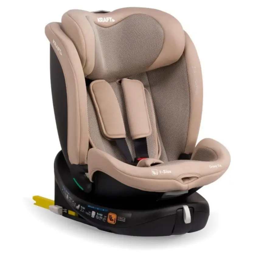 Kraft Grovy I-Size Oto Koltuğu 0-36 Kg Beige - 7