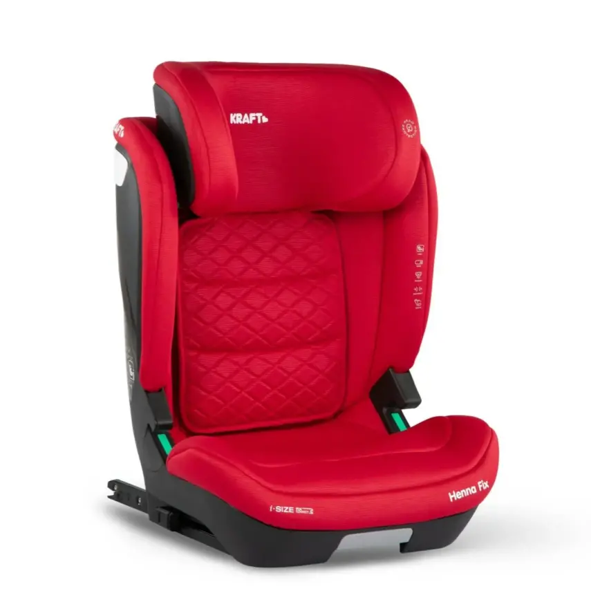 Kraft Henna Fix I-Size İsofix'li Oto Koltuğu 15-36 Kg Red - 1
