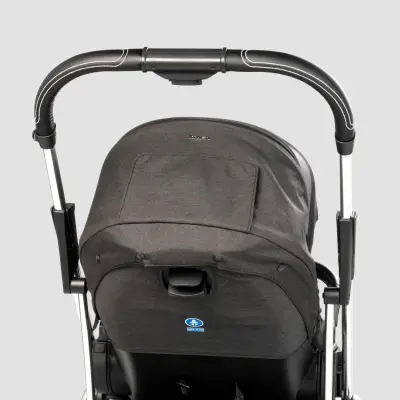 Kraft Kenya S Armor Plus Çift Yönlü Tek Elle Katlanabilir Kompakt Travel Sistem Bebek Arabası Black - 6