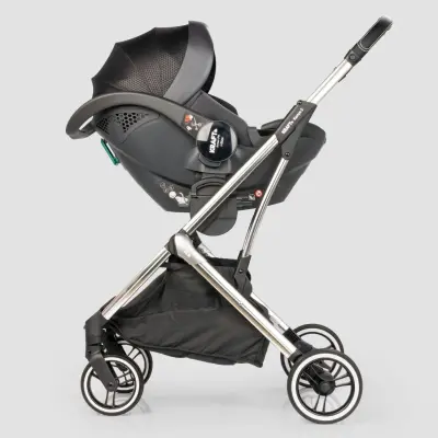 Kraft Kenya S Armor Plus Çift Yönlü Tek Elle Katlanabilir Kompakt Travel Sistem Bebek Arabası Black - 11